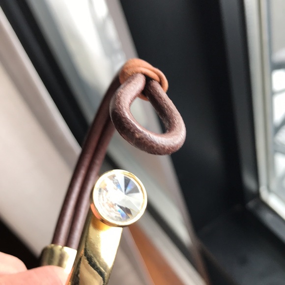 Coach leather and brass bracelet - Picture 12 of 16